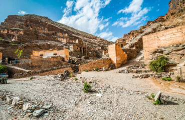 Abandoned mines village of Aouli near Midelt in Morocco, 2015