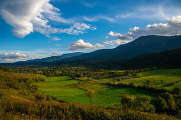 landscape with mountains