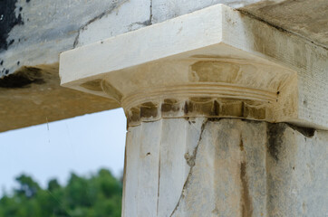 The theatre of the Amphiareion oropos Greece,column