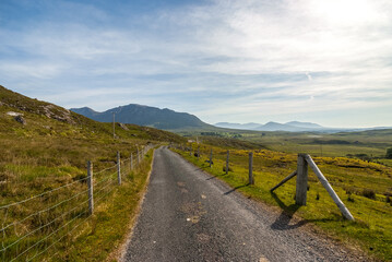 Road to the mountains Ireland's Connemara National Park