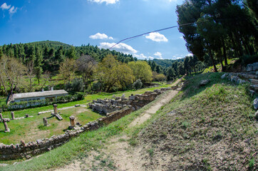 The theatre of the Amphiareion oropos Greece