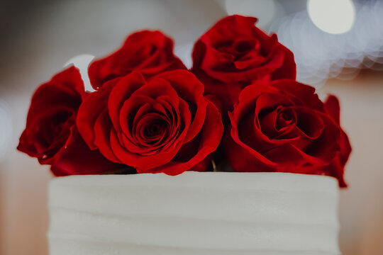 bouquet of red roses