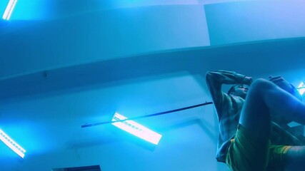 Group of diverse young hip-hop dancers in studio - Powered by Adobe