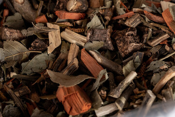 dry leaf tea background