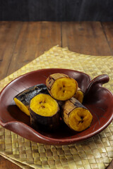 Pisang rebus or boiled banana is  traditional snack from Indonesia