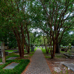 The old graveyard at Saint Philip's Church in Charleston, South Carolina