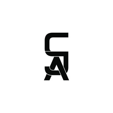 cja letter original monogram logo design