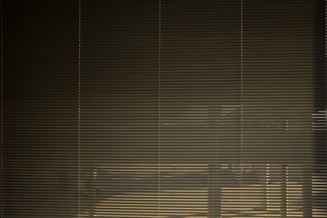 Abstract background of sunshade curtain in building, Sunproof curtain in office
