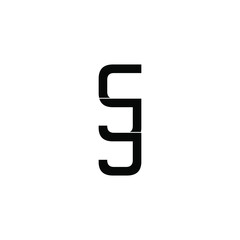 cjj letter original monogram logo design