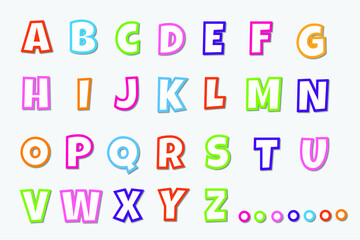 Alphabet letter illustration on a brown background