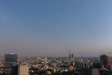Fototapeta na wymiar Panorámica de la Ciudad de México