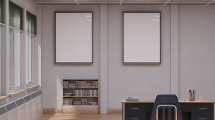 テレビ会議背景用 Zoom会議背景用 Cg 部屋 ラウンジ 本棚 書斎 Video Conferencing Wall Mural Kx59