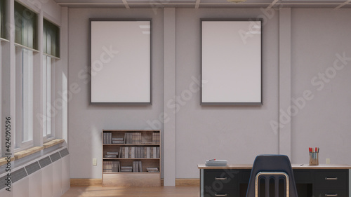 テレビ会議背景用 Zoom会議背景用 テレビ会議用背景 Zoom会議用背景 Cg 額縁 額 コピースペース 絵画 写真 オフィス 教室 Video Conferencing Wall Mural Kx59