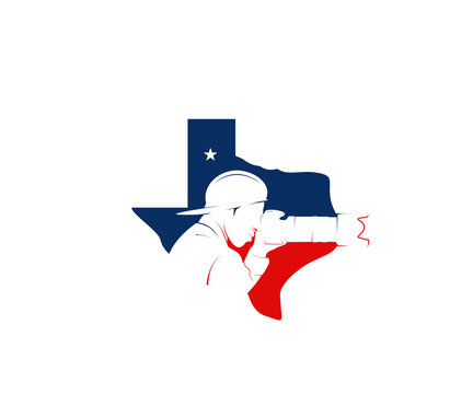 texas photography icon logo design template