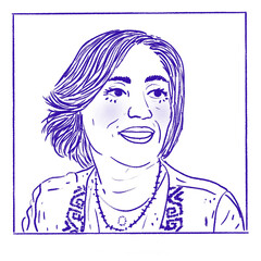 Portrait of outstanding, powerful and beautiful woman 