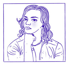 Portrait of outstanding, powerful and beautiful woman 