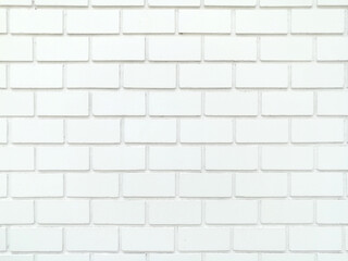 Brick wall white colour texture and background