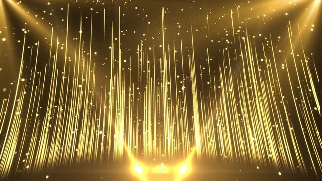 Shimmering stars particle loopable abstract loop background. Futuristic abstract glittering moving particles and elegance lights pattern for stage performance show screensaver. party, event, ceremony.
