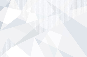 Fototapeta premium Light stylish white geometric corner background. Vector graphics