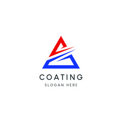 Coating Paint Icon Logo Design Element