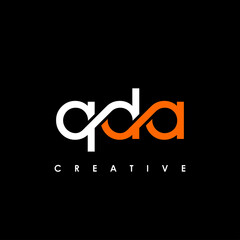 QDA Letter Initial Logo Design Template Vector Illustration