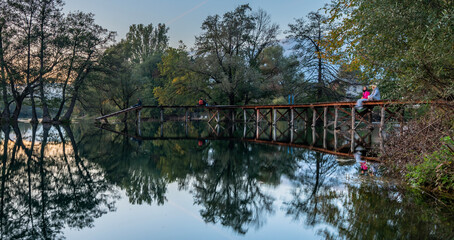 reflections on the water