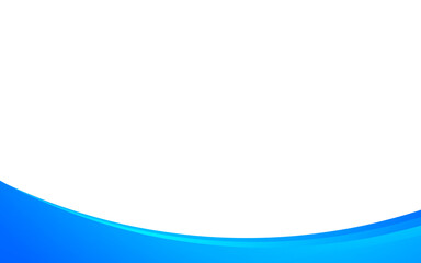 Abstract blue curve shape design for template
