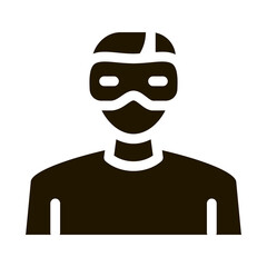 downloading fake image glyph icon vector. downloading fake image sign. isolated symbol illustration