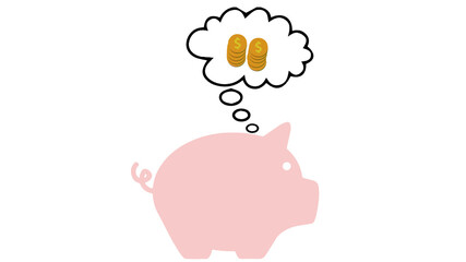 piggy bank with money