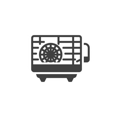 Hamster cage vector icon