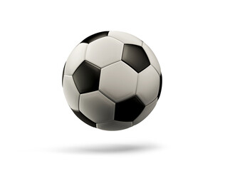 soccer ball isolated with shadow 3d-illustration