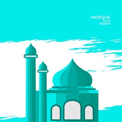 graphic design flat design mosque elegant islamic modern