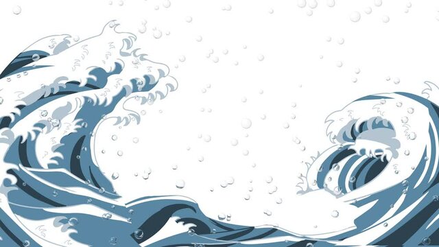 海　和風　飛沫