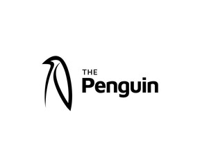 Fototapeta premium Penguin logo design vector template