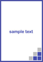 シンプルなデザインフレーム　A4縦サイズ