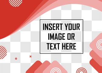 Editable red background design with text space. Easy to edit with vector file. Can use for your creative content. Especially for banner background