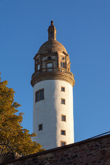 Fototapeta na wymiar Schloßturm des Alten Höchster Schlosses in Frankfurt-Höchste, Hessen