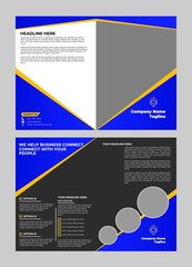 Fold Brochure Flayer Design Template for Business and other Advertising