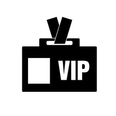  VIP icon, isolated logo on a white background