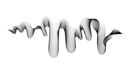 Abstract backdrop with wave gradient lines