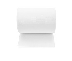Paper towel roll isolated on white