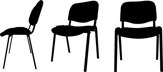 set of chairs in different positions