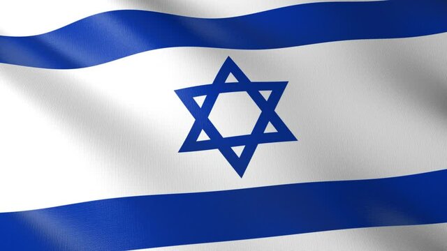 Flag of The Israel. Flag's footages are rendered in real 3D software. Perfect for TV, Movies, social, HUD, presentations, webs etc.