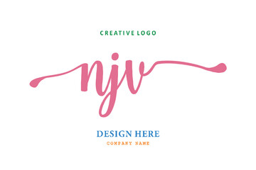 NJV lettering logo is simple, easy to understand and authoritative