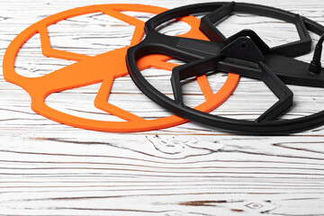 Search coil of the metal detector top view