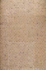 六角形のタイル壁