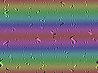Best trend prints, rainbow abstract pattern with graphic elements