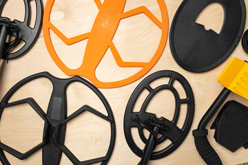 Search coil of the metal detector top view