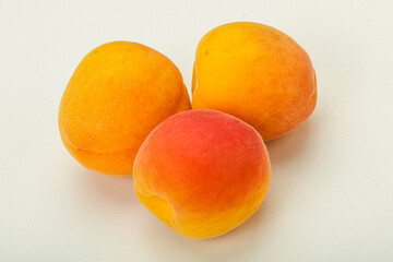 Fresh ripe sweet few apricots