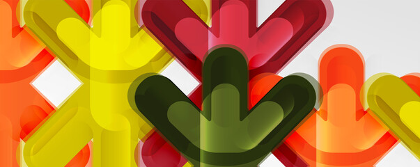 Abstract glossy crosses background for business or technology presentations, internet posters or web brochure covers